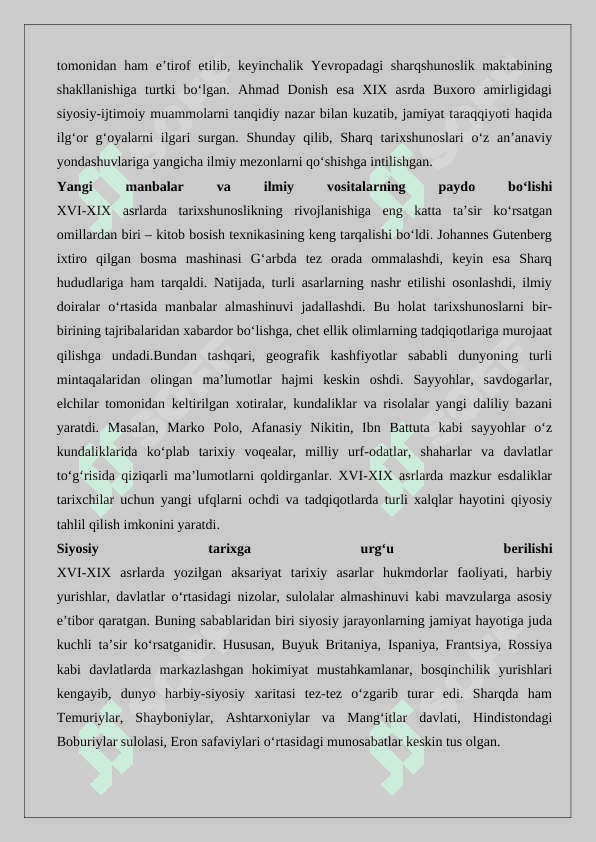 XVI-XIX asrlarda tarixshunoslik 5