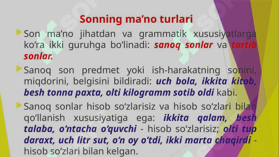 Son so‘z turkumi 7