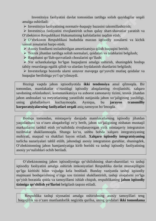 DАVLАTNING INVЕSTITSIУА SIУОSАTI 4