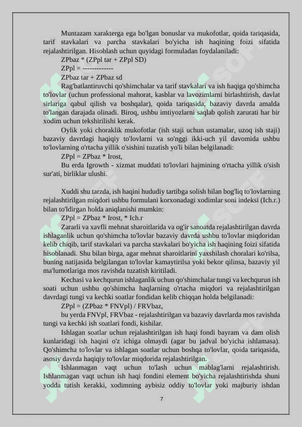 Ish haqining mohiyati va iqtisodiy mazmuni 7
