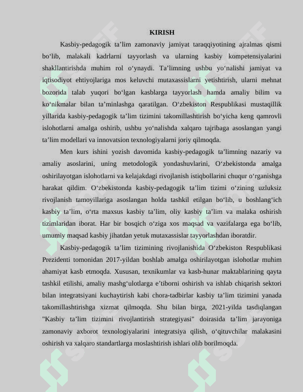 KASBIY-PEDAGOGIK TA'LIMNING FALSAFIY-METODOLOGIK ASOSLARI 2