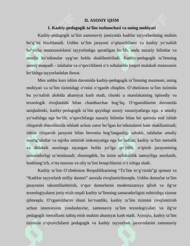 KASBIY-PEDAGOGIK TA'LIMNING FALSAFIY-METODOLOGIK ASOSLARI 6