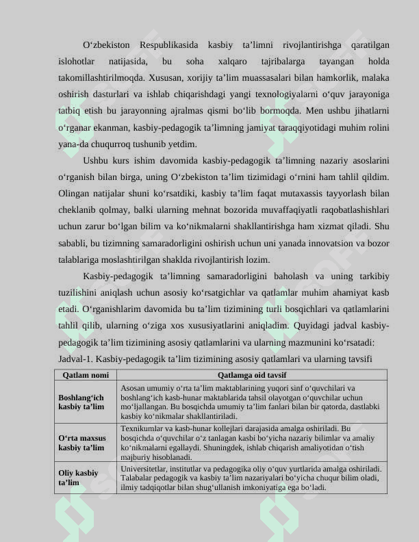 KASBIY-PEDAGOGIK TA'LIMNING FALSAFIY-METODOLOGIK ASOSLARI 8