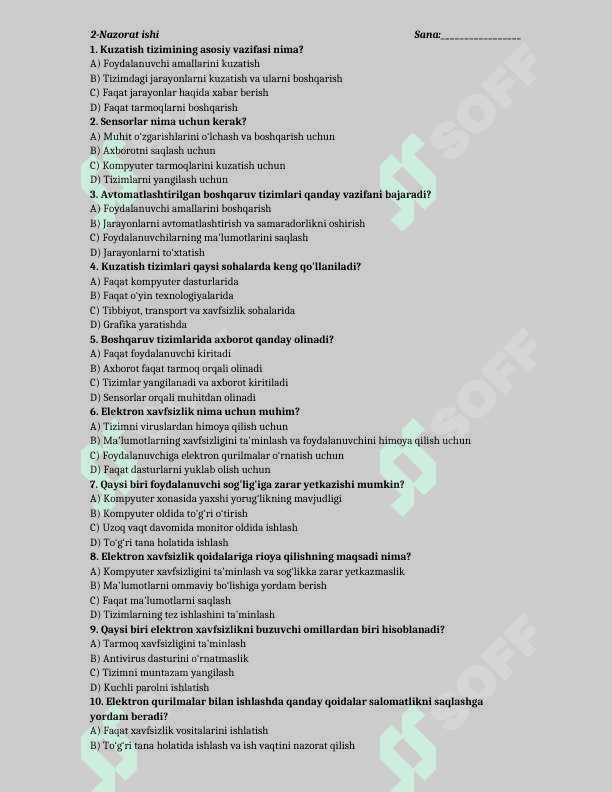 10-sinf informatika test yillik admin 4
