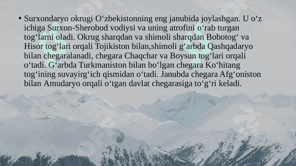 Surxondaryo tabiiy geografik okrugi 3