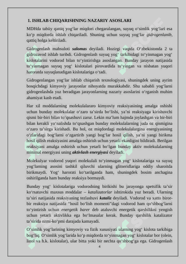 Ishlab chiqarishning nazariy asoslari 4
