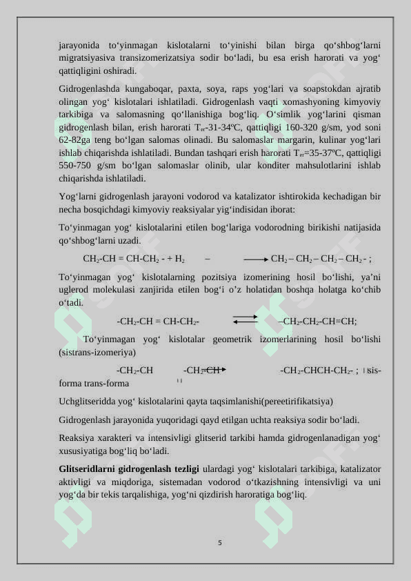 Ishlab chiqarishning nazariy asoslari 5