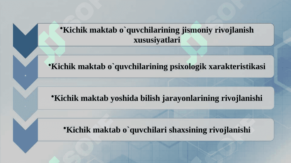 Kichik Maktab yosh davrida psixik rivojlanish xususiyatlari 2