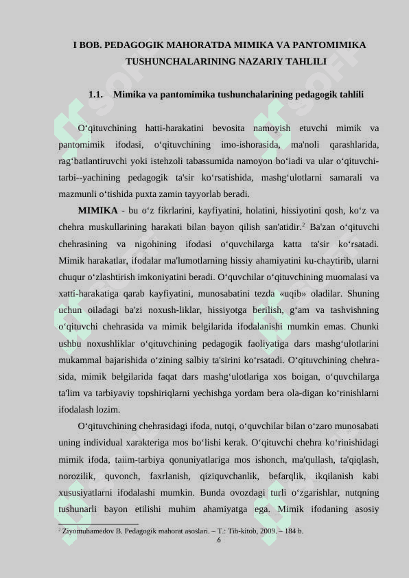 PEDAGOGIK MAHORATDA MIMIKA VA PANTOMIMIKA MASALALARI 6