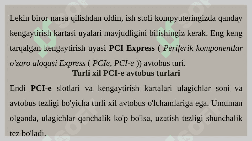 Kengaytirish kartalarini ulash va ishlatish 3