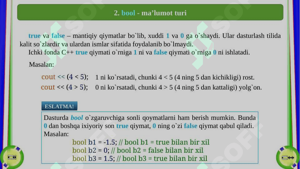 Tarmoqlanish jarayonlarini tashkil etish,shartli o’tish operatori,Shartsiz o’tish operatori,Tanlash operatori,Ternar operatori 5