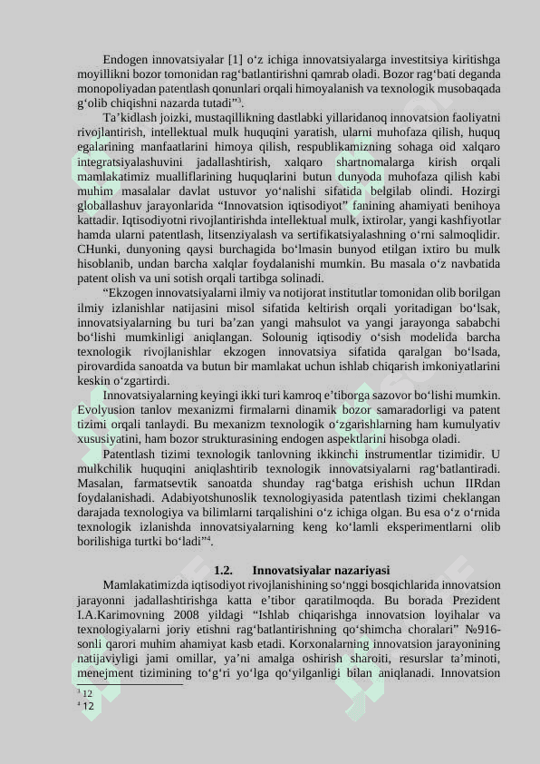 Innovatsion iqtisodiyot 2