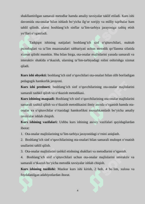 Boshlangʻich sinf oʻquvchilarining ota-onalar majlisini tashkil qilish  metodikasi 4