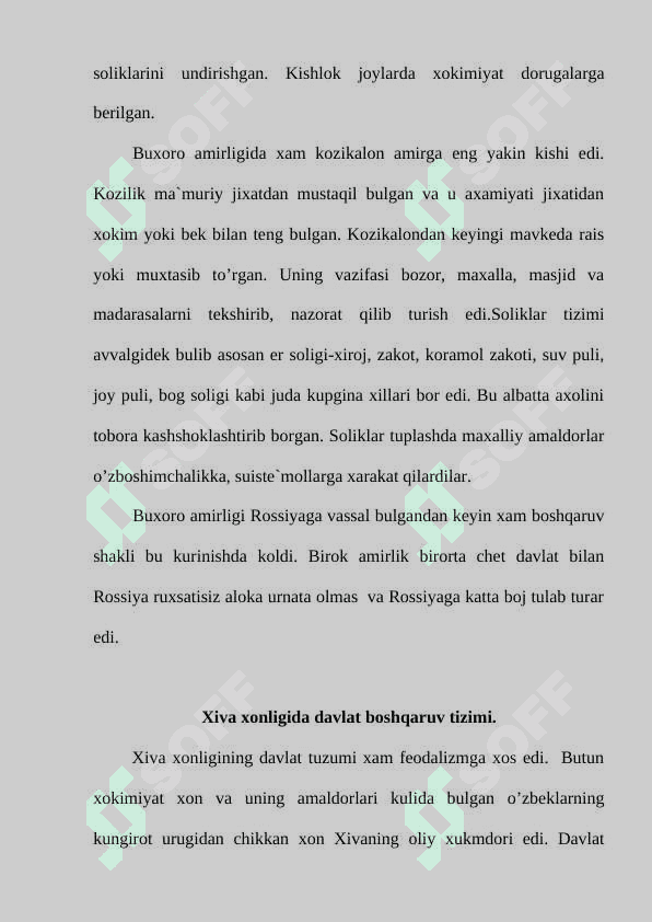 Xonliklar davridagi davlatchiligimiz (XVII-XX asrlar) 4