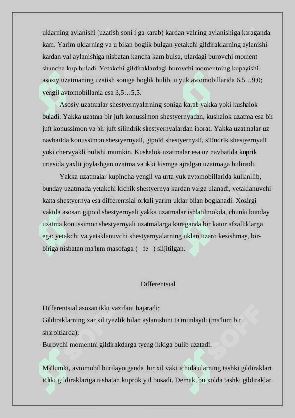 Kardanli uzatma 4