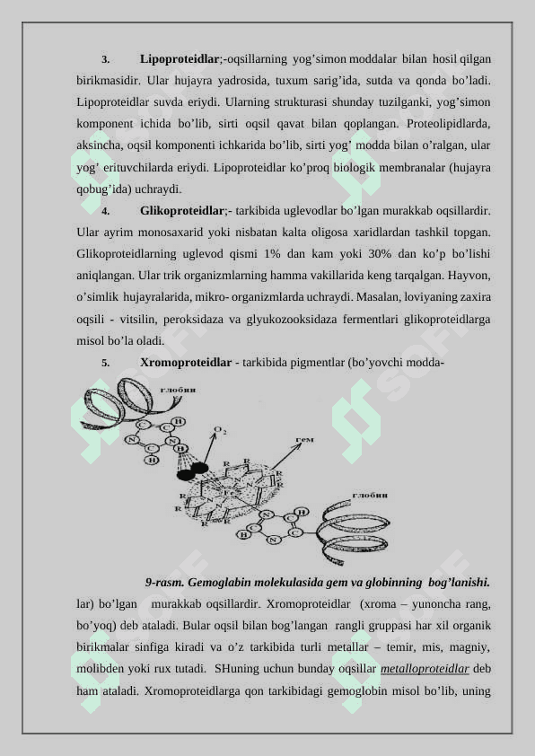 Murakkab oqsillar 3