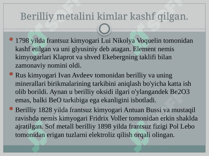 Berilliy metali 3