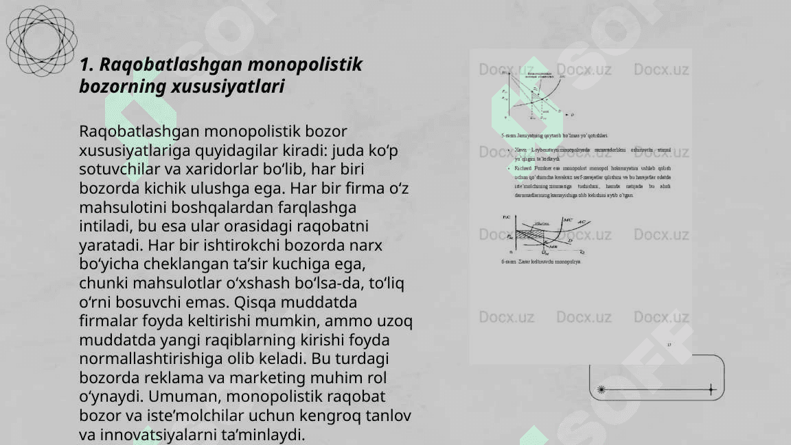 Raqobatlashgan monopolistik bozor 3