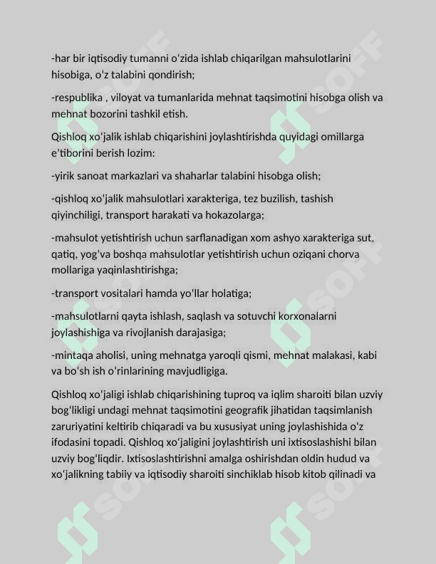 Qishloq xo’jaligi va sanoat sohasidagi o’zgarishlar 7