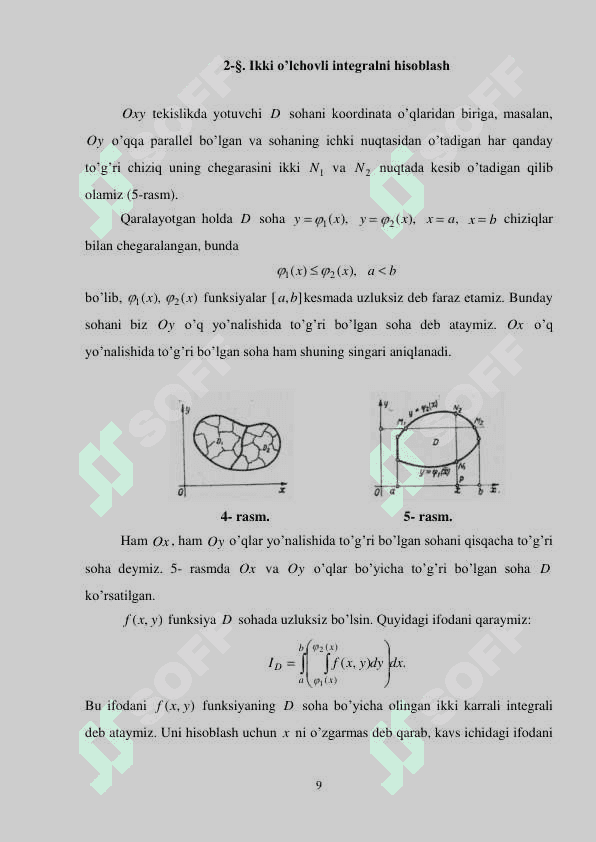 IKKI KARRALI INTEGRALLAR VA ULARNING TATBIQLARI 8