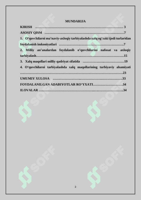 AXLOQIY TARBIYADA XALQ MAQOLLARIDAN FOYDALANISH 2