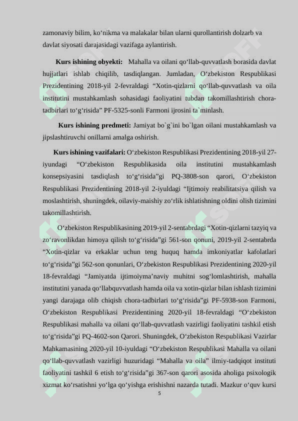 OILA JAMOASINI JIPSLASHTIRISH METODIKASI 5
