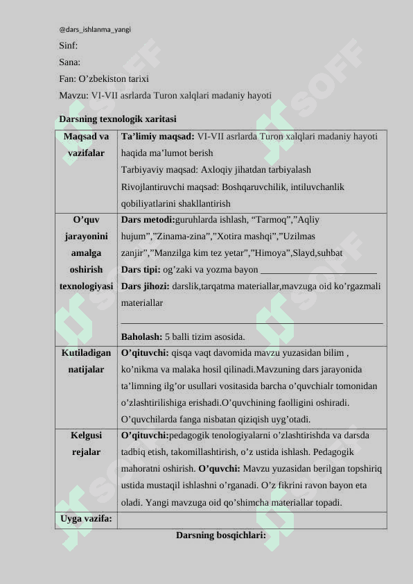 Mavzu: VI-VII asrlarda Turon xalqlari madaniy hayoti 2