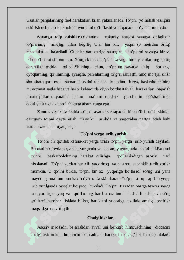 Basketbol o‘yini taktikasi 8