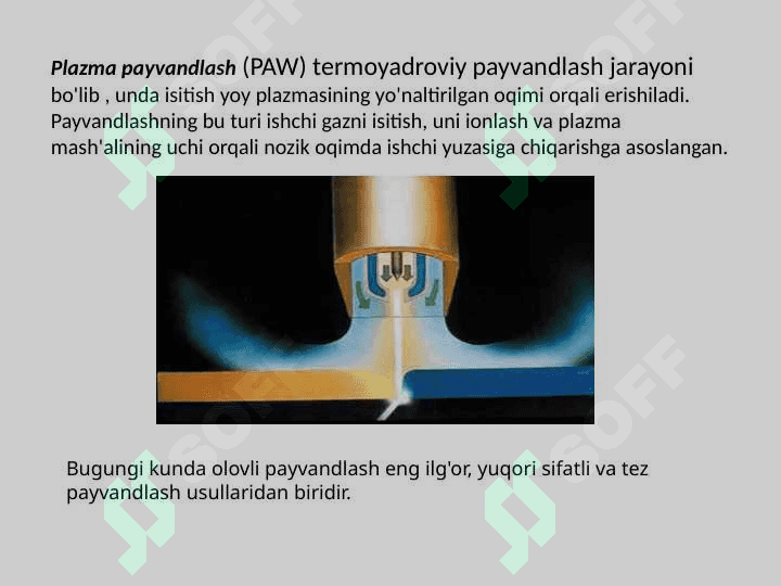 Plazmali kesish, payvandlash va qoplamali qoplash qurilmalari 2