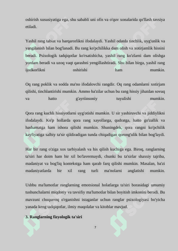 Rang psixofiziologiyasi psixidiagnostika yo`nalishi sifatida 7
