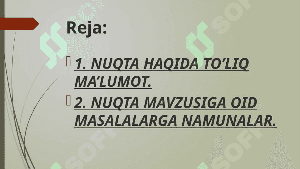 nuqta. nuqta mavzusiga oid masalalar yechish 2