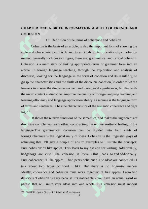 The role of coherence and cohesion in teaching speaking skill 6