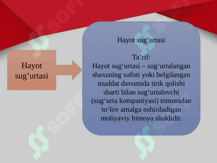 Hayot sug'urtasi va annuitetlar 4