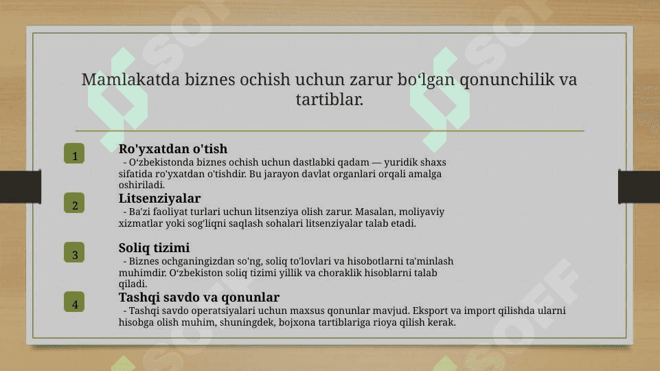 O zbekistonda biznes yaratish 7