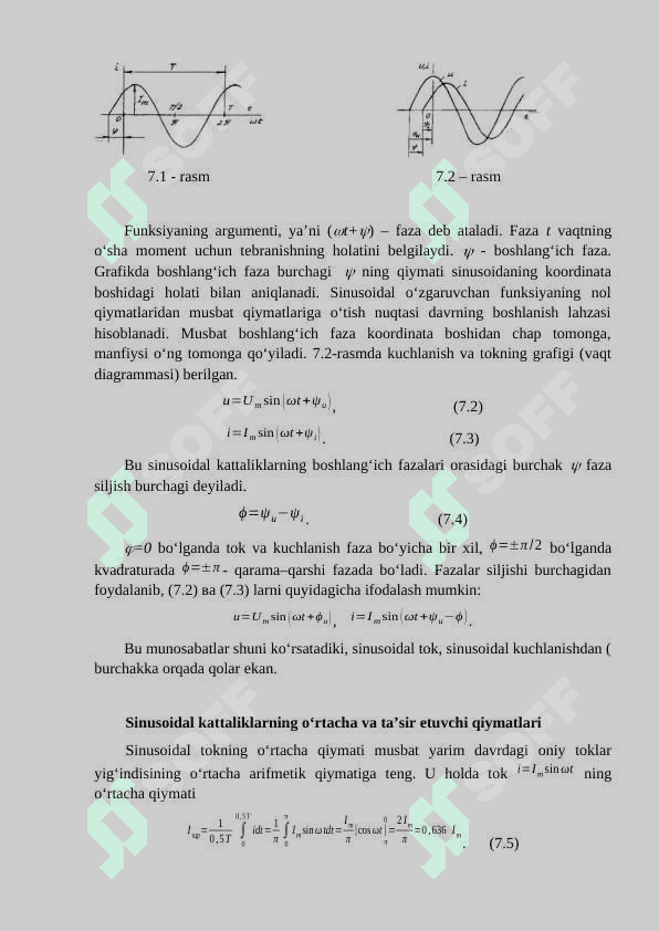 Elektr zanjirlarga sinusoidal signal ta’siridagi xususiyatlarini hisoblash 2