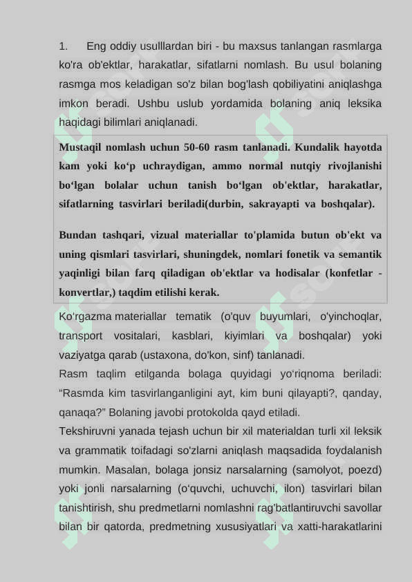 Lug‘at va tilning grammatik tarkibini tekshirish 8