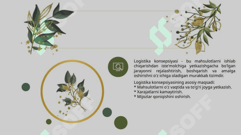 Logistika tamoyillari va konsepsiyasi 4