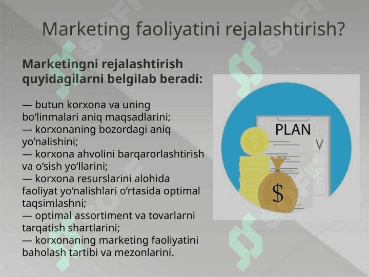 Marketingda strategik rejalashtirish 4