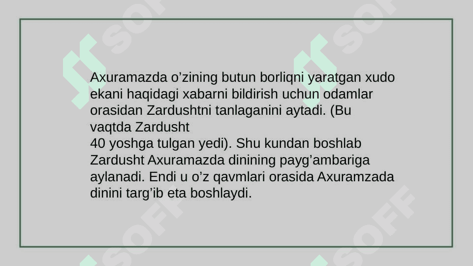 Mavzu: Zardushtiylikda tabiatning ulugʻlanish 3