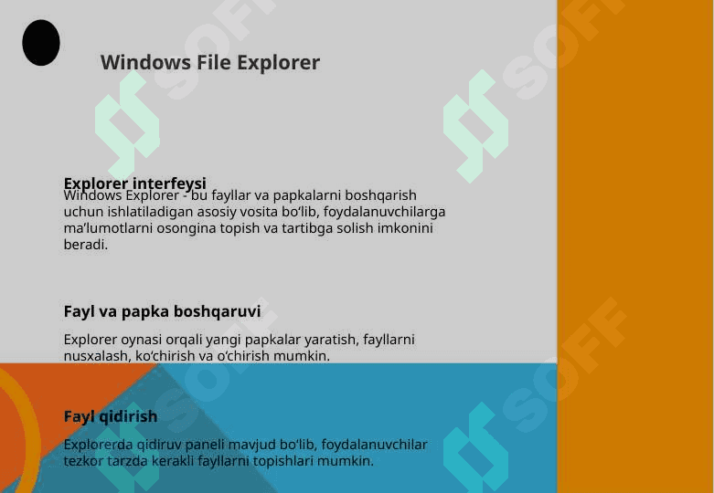 Windows OTda ishlash ko‘nikmalarini takomillashtirish 5