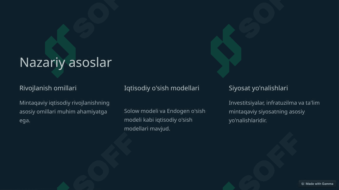 Mintaqaviy iqtisodiy siyosat 3