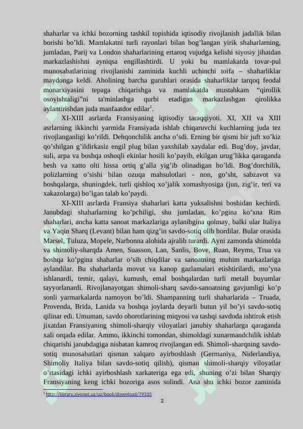 XI-XV asrlarda Fransiya 2