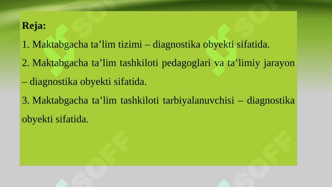 Pedagogik Diagnostika Obyektlari (taqdimot ) 2