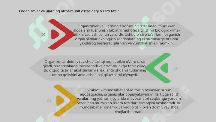 Organizm va tashqi muhit 3