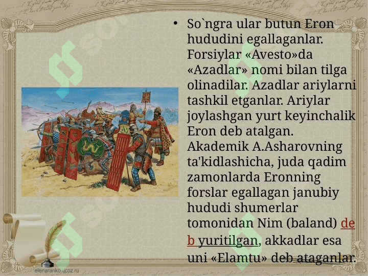 Ahamoniylar hukmronligiga qarshi O'rta Osiyoda xalq qo'zg'olonlari 4