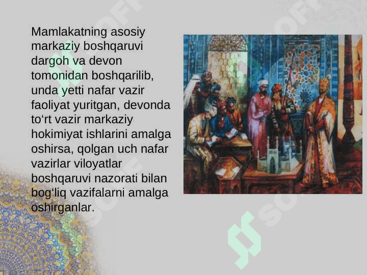 Amir temur davlatining boshqaruvi 6