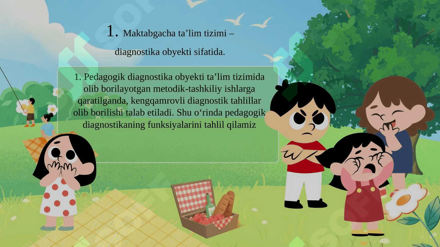 Pedagogik diagnostika obyektlari. ( taqdimot) 1