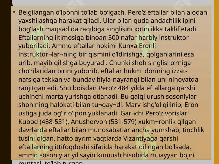 EFTALIYLAR DAVLATI 8