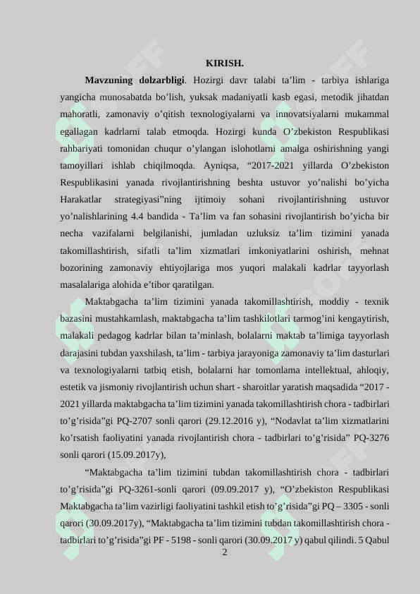 Maktabgacha ta'limda pedagogik diagnostika va korreksiya 2
