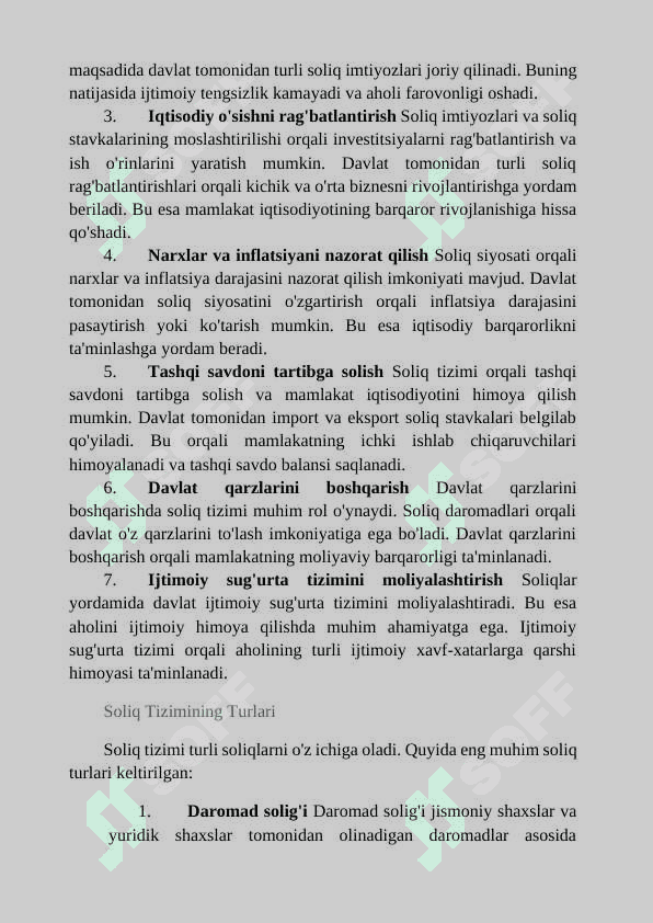 Soliq tizimi va uning vazifalari 4